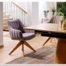 Стул кухонный Signal AZALIA D Velvet Bluvel 14 поворотный (серый/дуб) заказать по цене 21 209 руб. в Тюмени