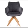 Стул кухонный Signal AZALIA D Velvet Bluvel 14 поворотный (серый/дуб) заказать по цене 21 209 руб. в Тюмени