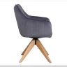 Стул кухонный Signal AZALIA D Velvet Bluvel 14 поворотный (серый/дуб) заказать по цене 21 209 руб. в Тюмени