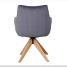 Стул кухонный Signal AZALIA D Velvet Bluvel 14 поворотный (серый/дуб) заказать по цене 21 209 руб. в Тюмени