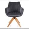 Стул кухонный Signal AZALIA D Velvet Bluvel 14 поворотный (серый/дуб) заказать по цене 21 209 руб. в Тюмени