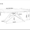 Стол обеденный Signal WESTIN III Ceramic 160 раскладной (белый/черный) заказать по цене 152 829 руб. в Тюмени