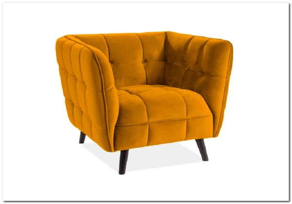 Кресло CASTELLO 1 Velvet Bluvel 68  Signal (карри) заказать по цене 64 889 руб. в Тюмени Кресло CASTELLO 1 Velvet Bluvel 68  Signal (карри) заказать по цене 64 889 руб. в Тюмени