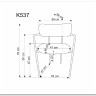 Стул кухонный Halmar K537 (серый/золотой) заказать по цене 12 582 руб. в Тюмени