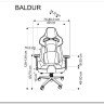 Кресло компьютерное HALMAR BALDUR серый/черный заказать по цене 56 716 руб. в Тюмени