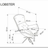 Кресло HALMAR LOBSTER бежевый/черный заказать по цене 58 564 руб. в Тюмени