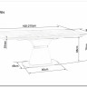 Стол обеденный SIGNAL SATURN II 160 (белый мрамор/белый мат) заказать по цене 125 277 руб. в Тюмени