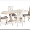 Стул DOLCE мягкое сидение бук, ivory white, велюр Tenerife Ultimate grey заказать по цене 9 920 руб. в Тюмени