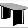 Стол RASMUS 160 TL-45 Белый мрамор, испанская керамика / черный каркас, DISAUR заказать по цене 95 250 руб. в Тюмени