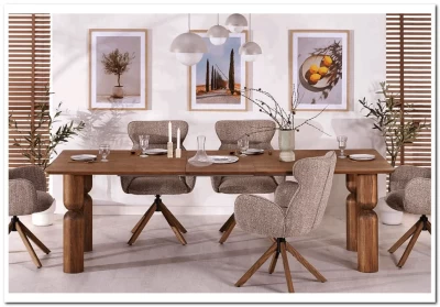 Стол обеденный Halmar MELTON раскладной (орех светлый)