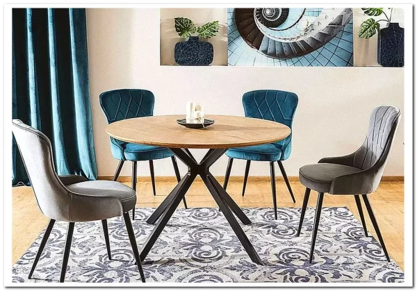 Стол обеденный Signal ASTER 120 (дуб/черный) заказать по цене 28 728 руб. в Тюмени