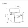 Кресло HALMAR KARIM бежевый заказать по цене 50 601 руб. в Тюмени