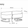 Скамья Halmar HARMONY (черный/белый/золотой) заказать по цене 20 638 руб. в Тюмени