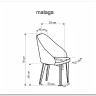 Стул кухонный Halmar MALAGA Mavel 14/Stelar 92 (серый/бук) заказать по цене 22 478 руб. в Тюмени