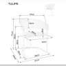 Стул кухонный Signal Tulipe Velvet Bluvel 28 (бежевый/золотой) заказать по цене 30 928 руб. в Тюмени