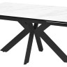 Стол BELLUNO 160 MARBLES KL-99 Белый мрамор матовый, итальянская керамика/ черный каркас заказать по цене 124 150 руб. в Тюмени