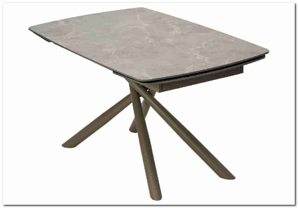 Стол RIVOLI 140 MATT LATTE STONE SOLID CERAMIC / TAUPE, DISAUR заказать по цене 67 470 руб. в Тюмени
