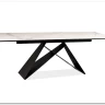 Стол обеденный Signal WESTIN III Ceramic 180 раскладной (белый мрамор/черный мат) заказать по цене 163 538 руб. в Тюмени