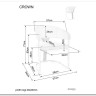 Стул кухонный Signal Crown Velvet Bluvel 22 (светло-бежевый/золотой) заказать по цене 30 928 руб. в Тюмени