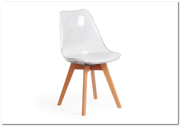 Стул Secret De Maison TULIP  (mod. 73) прозрачный/Transparent, подушка белая/Cushion whit заказать по цене 5 890 руб. в Тюмени