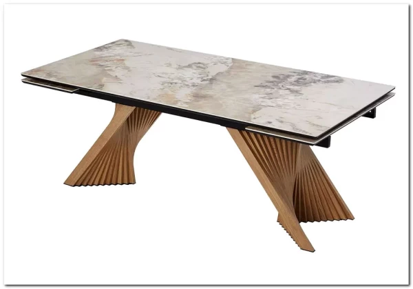 Стол МАНХЭТТЕН 200 PANDORA, керамика / Дуб Галифакс заказать по цене 102 800 руб. в Тюмени