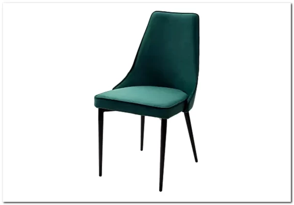 Стул NEPAL-P ЗЕЛЕНЫЙ 19 велюр/ черный каркас заказать по цене 7 100 руб. в Тюмени