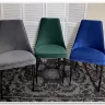 Стул NEPAL-P ЗЕЛЕНЫЙ 19 велюр/ черный каркас заказать по цене 7 100 руб. в Тюмени