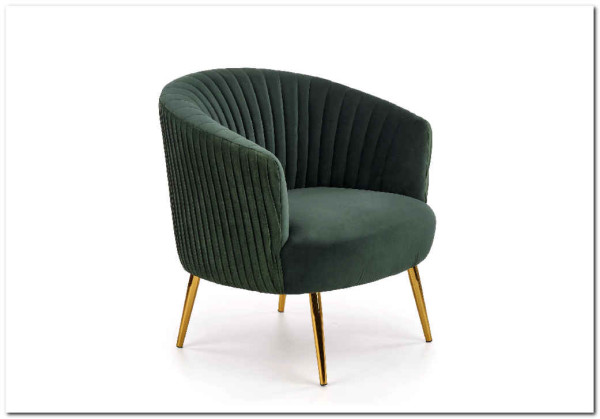 Кресло CROWN  Halmar (темно-зеленый/золотой) заказать по цене 29 786 руб. в Тюмени