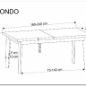 Стол обеденный Halmar EDMONDO 160 раскладной (дуб/черный) заказать по цене 108 460 руб. в Тюмени