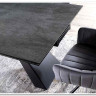 Стол обеденный Signal SALVADORE Ceramic 180 раскладной (серый мрамор/черный мат) заказать по цене 143 312 руб. в Тюмени