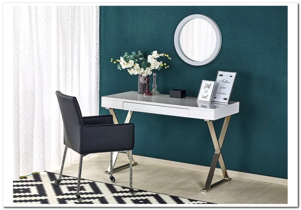 Стол компьютерный Halmar B-31 (белый/хром) заказать по цене 37 613 руб. в Тюмени