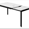Стол CORNER 120 MATTE STATUARIO Белый мрамор матовый керамика, стекло/ черный каркас, DISAUR заказать по цене 59 400 руб. в Тюмени