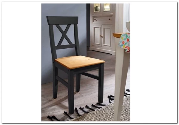 Стул Форест серый 7012/бейц-масло по цене 6 791 руб. в магазине Другая Мебель в Тюмени