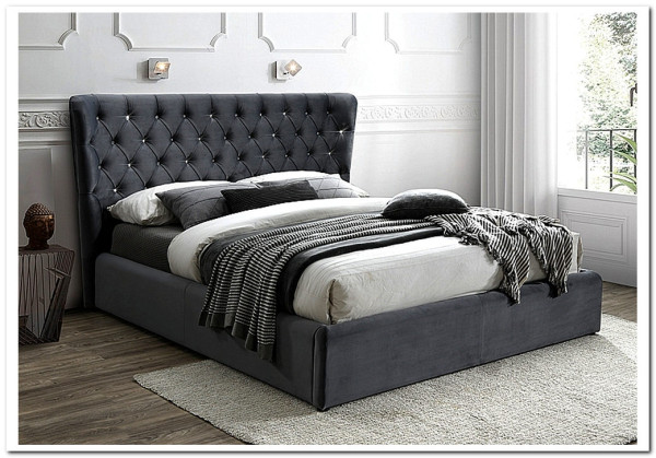 Кровать Signal CARVEN VELVET BLUVEL 14 (серый) 160/200 заказать по цене 87 225 руб. в Тюмени