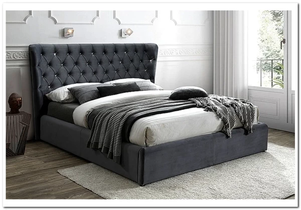 Кровать Signal CARVEN VELVET BLUVEL 14 (серый) 160/200 заказать по цене 88 969 руб. в Тюмени