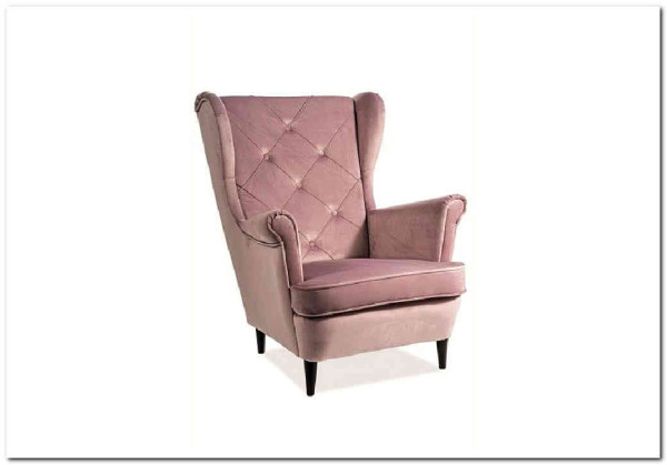 Кресло LADY Velvet Bluvel 52  Signal (античный розовый) заказать по цене 47 283 руб. в Тюмени