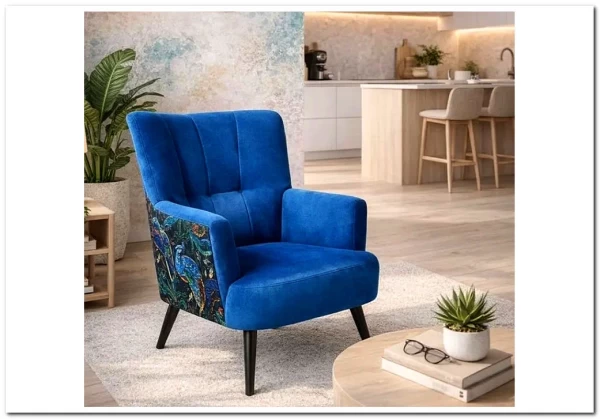 Кресло Halmar PAGONI (темно-синий/черный) заказать по цене 43 019 руб. в Тюмени