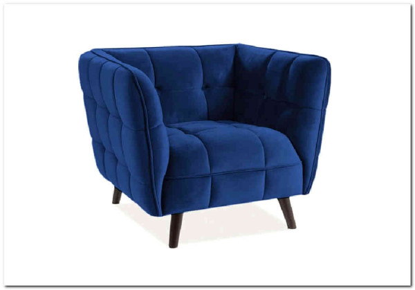 Кресло CASTELLO 1 Velvet Bluvel 86  Signal (темно-синий) заказать по цене 64 889 руб. в Тюмени Кресло CASTELLO 1 Velvet Bluvel 86  Signal (темно-синий) заказать по цене 64 889 руб. в Тюмени
