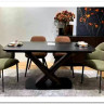Стол BLANCO 160 MATT BLACK MARBLE SOLID CERAMIC / Орех, DISAUR заказать по цене 102 000 руб. в Тюмени