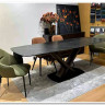 Стол BLANCO 160 MATT BLACK MARBLE SOLID CERAMIC / Орех, DISAUR заказать по цене 102 000 руб. в Тюмени