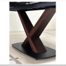 Стол BLANCO 160 MATT BLACK MARBLE SOLID CERAMIC / Орех, DISAUR заказать по цене 102 000 руб. в Тюмени