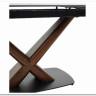Стол BLANCO 160 MATT BLACK MARBLE SOLID CERAMIC / Орех, DISAUR заказать по цене 102 000 руб. в Тюмени