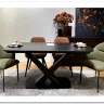 Стол BLANCO 160 MATT BLACK MARBLE SOLID CERAMIC / Орех, DISAUR заказать по цене 106 800 руб. в Тюмени