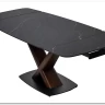 Стол BLANCO 160 MATT BLACK MARBLE SOLID CERAMIC / Орех, DISAUR заказать по цене 106 800 руб. в Тюмени