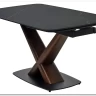 Стол BLANCO 160 MATT BLACK MARBLE SOLID CERAMIC / Орех, DISAUR заказать по цене 106 800 руб. в Тюмени