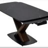 Стол BLANCO 160 MATT BLACK MARBLE SOLID CERAMIC / Орех, DISAUR заказать по цене 106 800 руб. в Тюмени