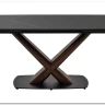 Стол BLANCO 160 MATT BLACK MARBLE SOLID CERAMIC / Орех, DISAUR заказать по цене 106 800 руб. в Тюмени
