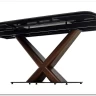 Стол BLANCO 160 MATT BLACK MARBLE SOLID CERAMIC / Орех, DISAUR заказать по цене 106 800 руб. в Тюмени