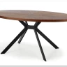 Стол обеденный Halmar LOCARNO (ореховый/черный) заказать по цене 44 604 руб. в Тюмени