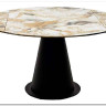 Стол TERAMO 135 GLOSS GRAND JADE SOLID CERAMIC, керамика, поворотн.механизм / Черный каркас, DISAUR заказать по цене 56 970 руб. в Тюмени